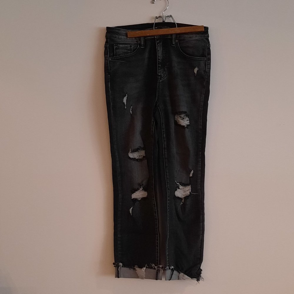 "Risen" Black Denim Jeans